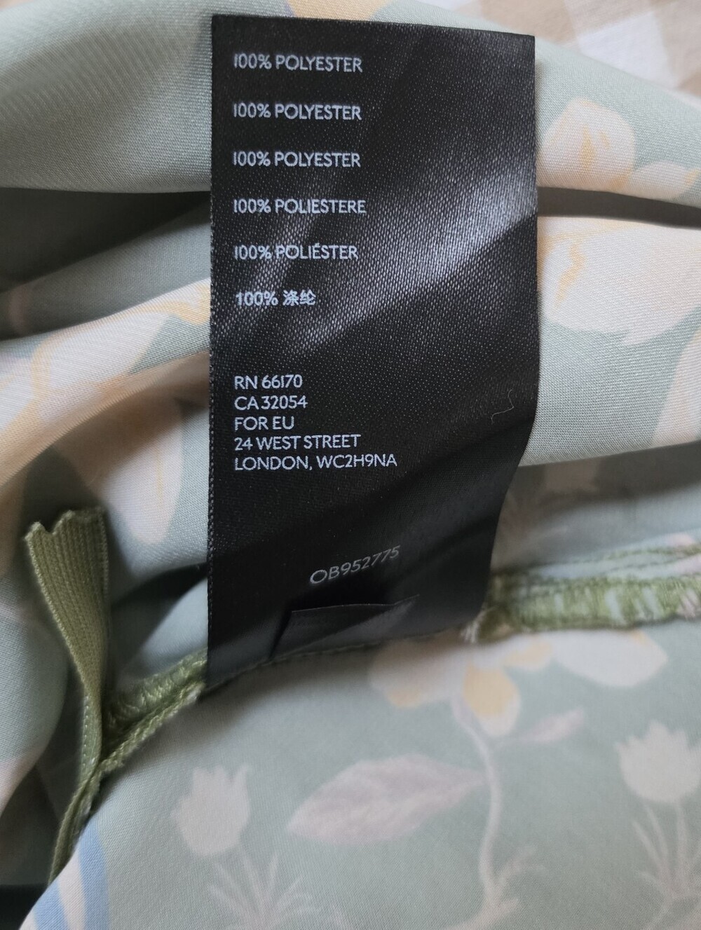 Urban Outfitters Olive Green Floral A-Line Midi Skirt - Picture 8 of 8